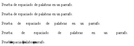 Espacio entre palabras CSS