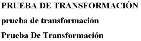 Transformaciones del texto CSS